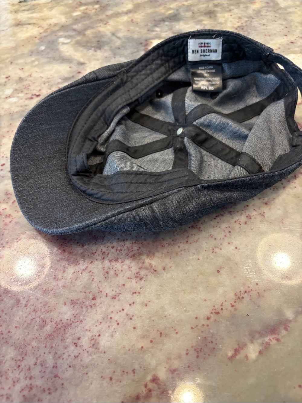 Men's Dark Gray Newsboy Cap